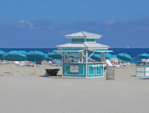 Beach Unbrellas at the Ritz-Carlton