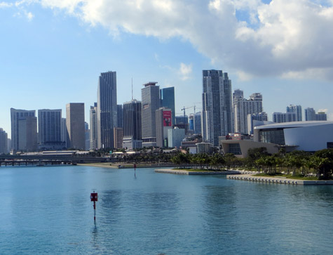 Skyline of Miami Florida